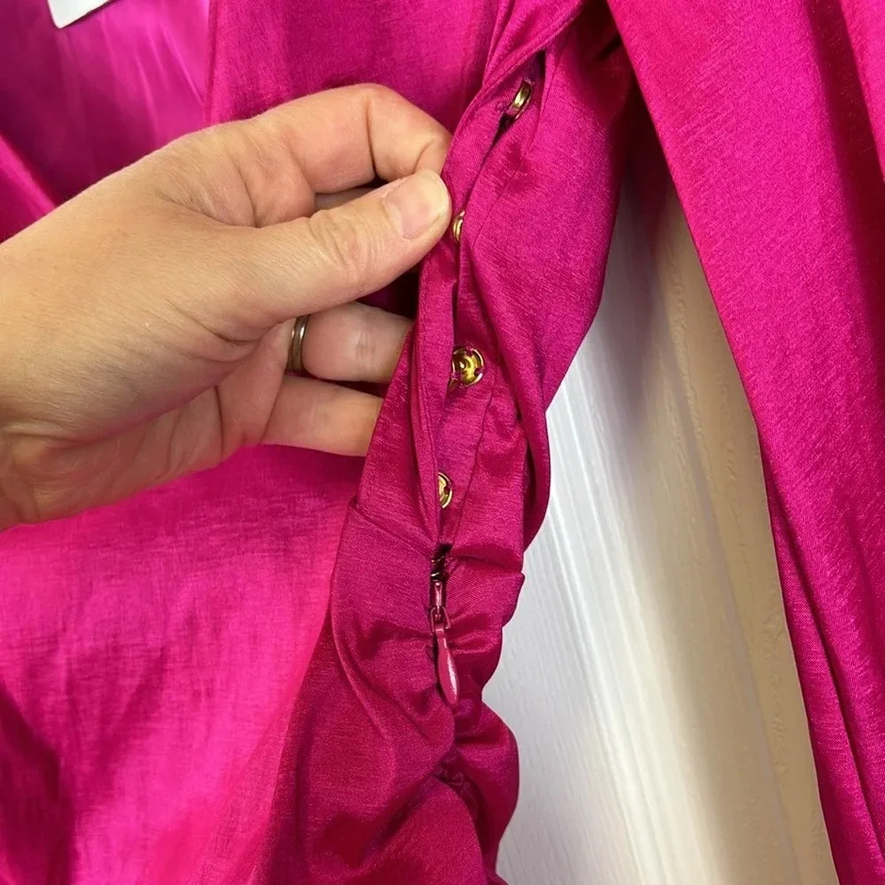 NWT Lovers + Friends Lorenza magenta pink mini dress sz xs - Picture 11 of 13